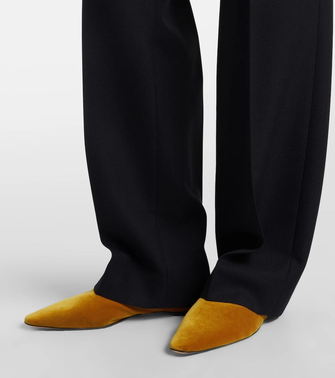 Toteme - Velvet slip-on shoes