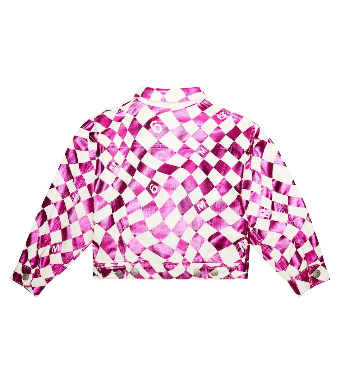 MM6 Maison Margiela Kids - جاكيت جينز كاروهات