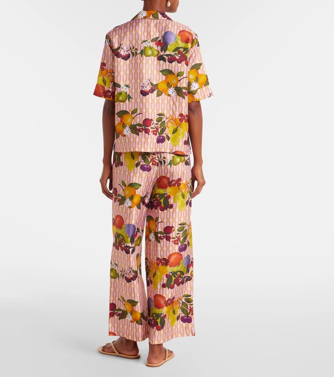 Eres - Cherry printed silk twill shirt