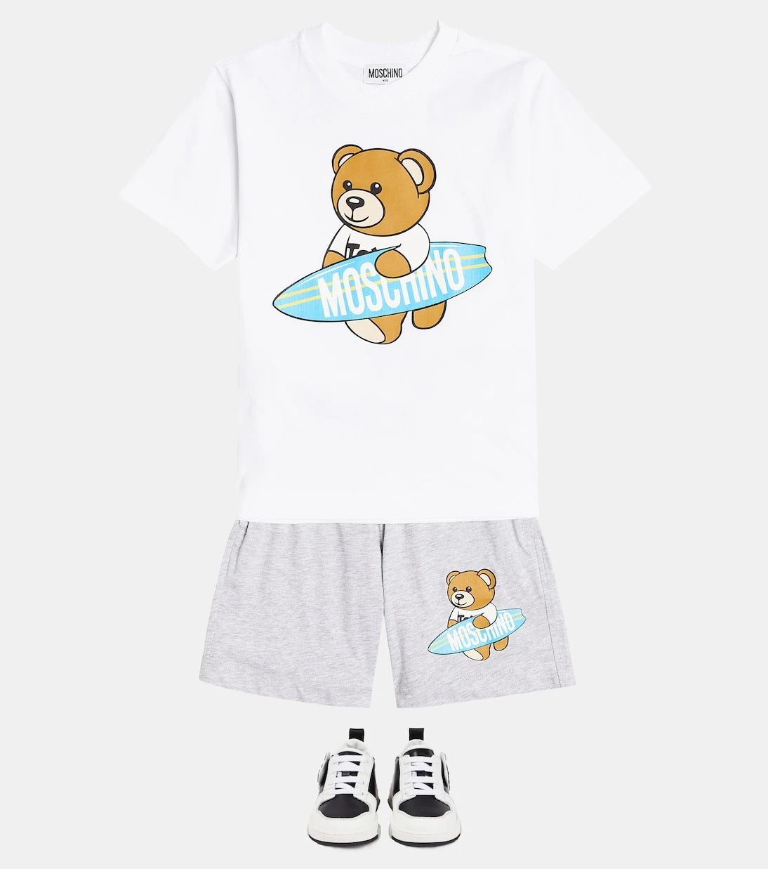 Moschino Kids - أحذية رياضية جلدية