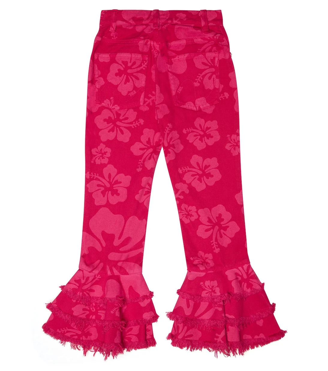 ERL Kids - Floral flared jeans