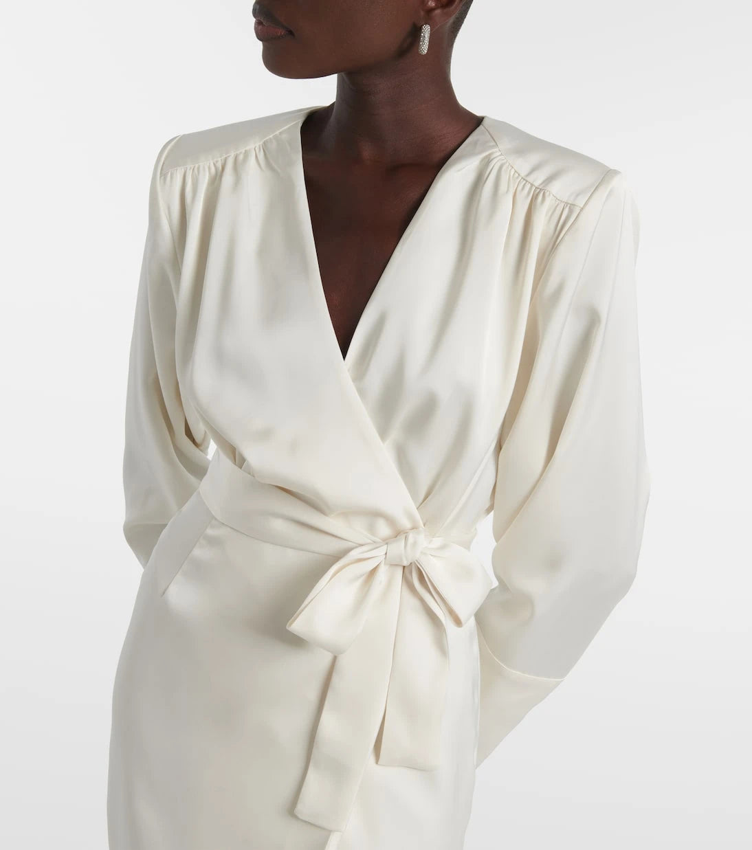 Rotate - Satin wrap dress