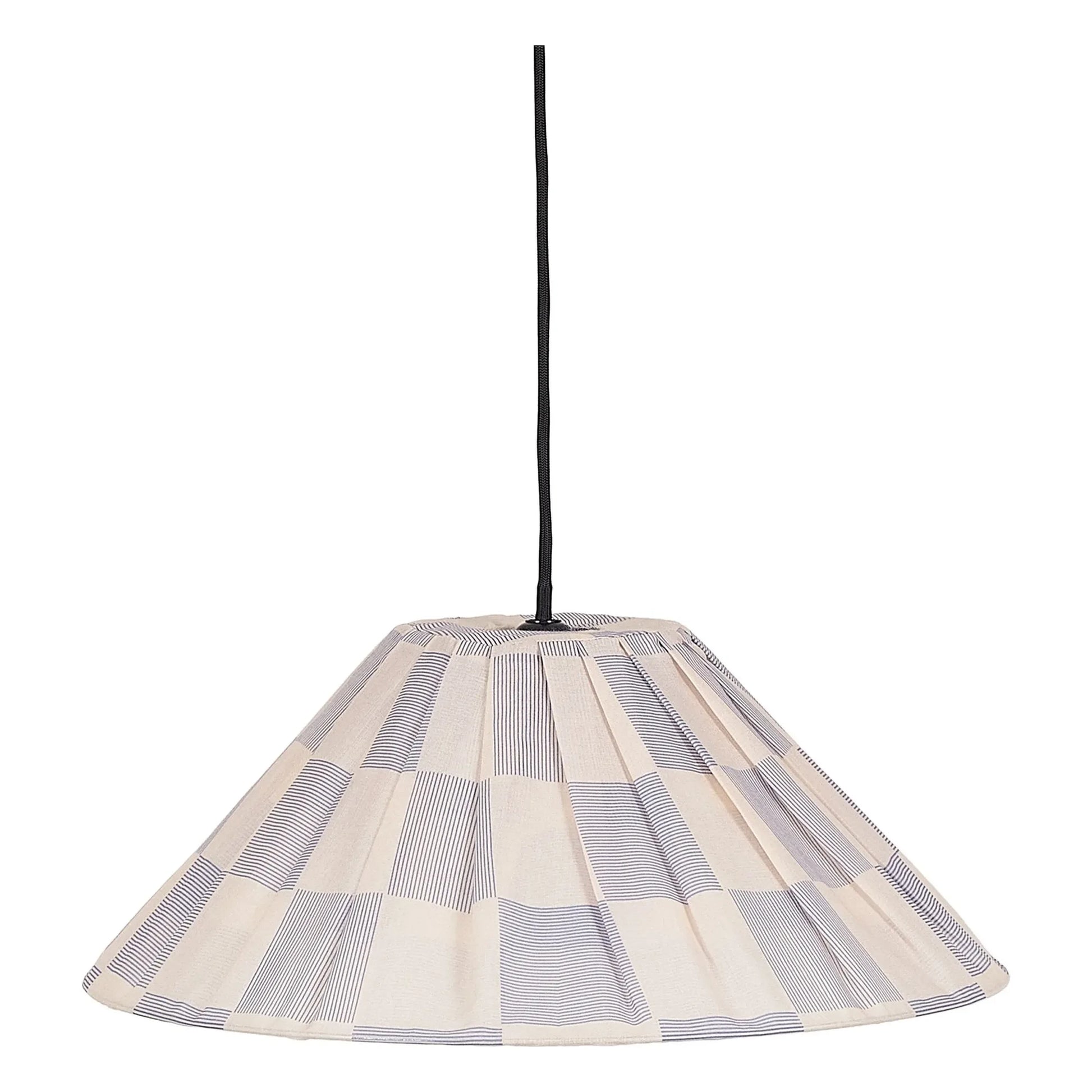 Nobodinoz - Ava Checks lampshade | Blue