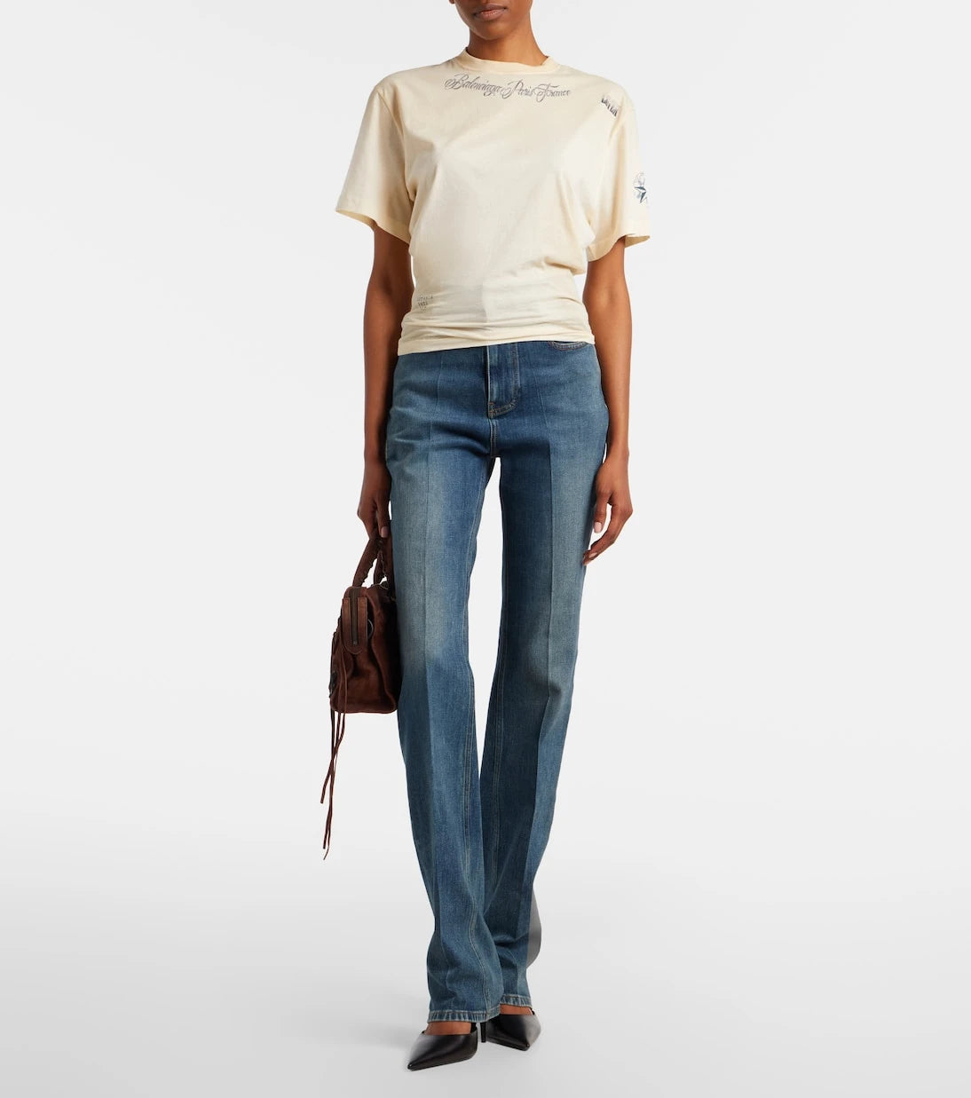 Balenciaga - Printed cotton jersey T-shirt
