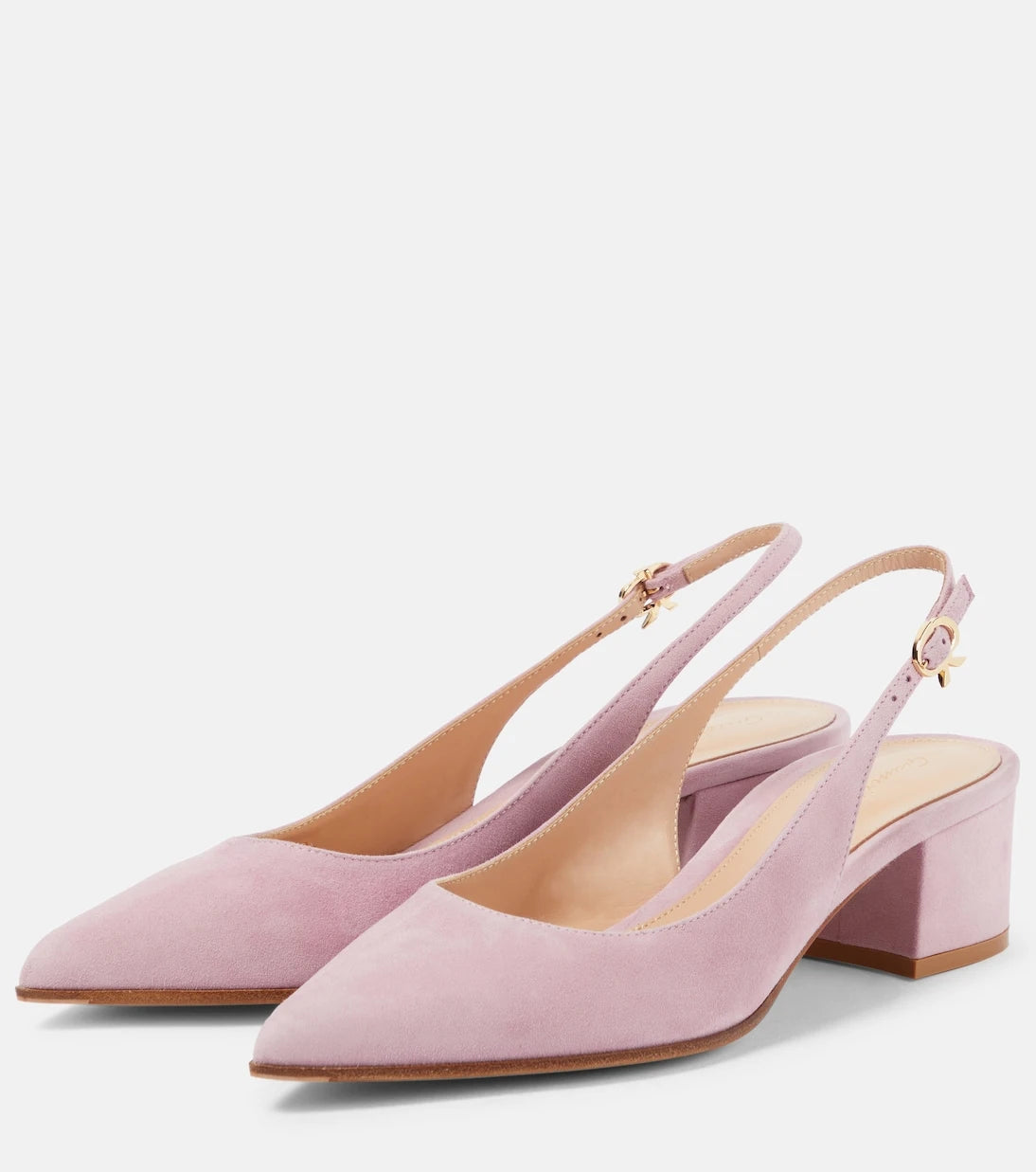 Gianvito Rossi - Piper 45 suede slingback pumps