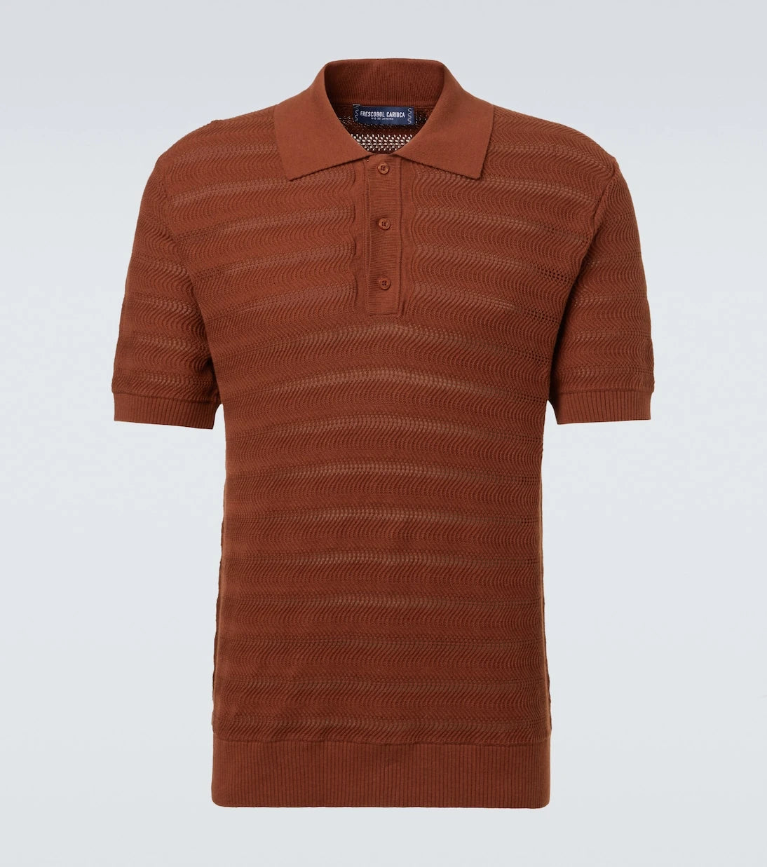 Frescobol Carioca - Vidal knit cotton polo shirt