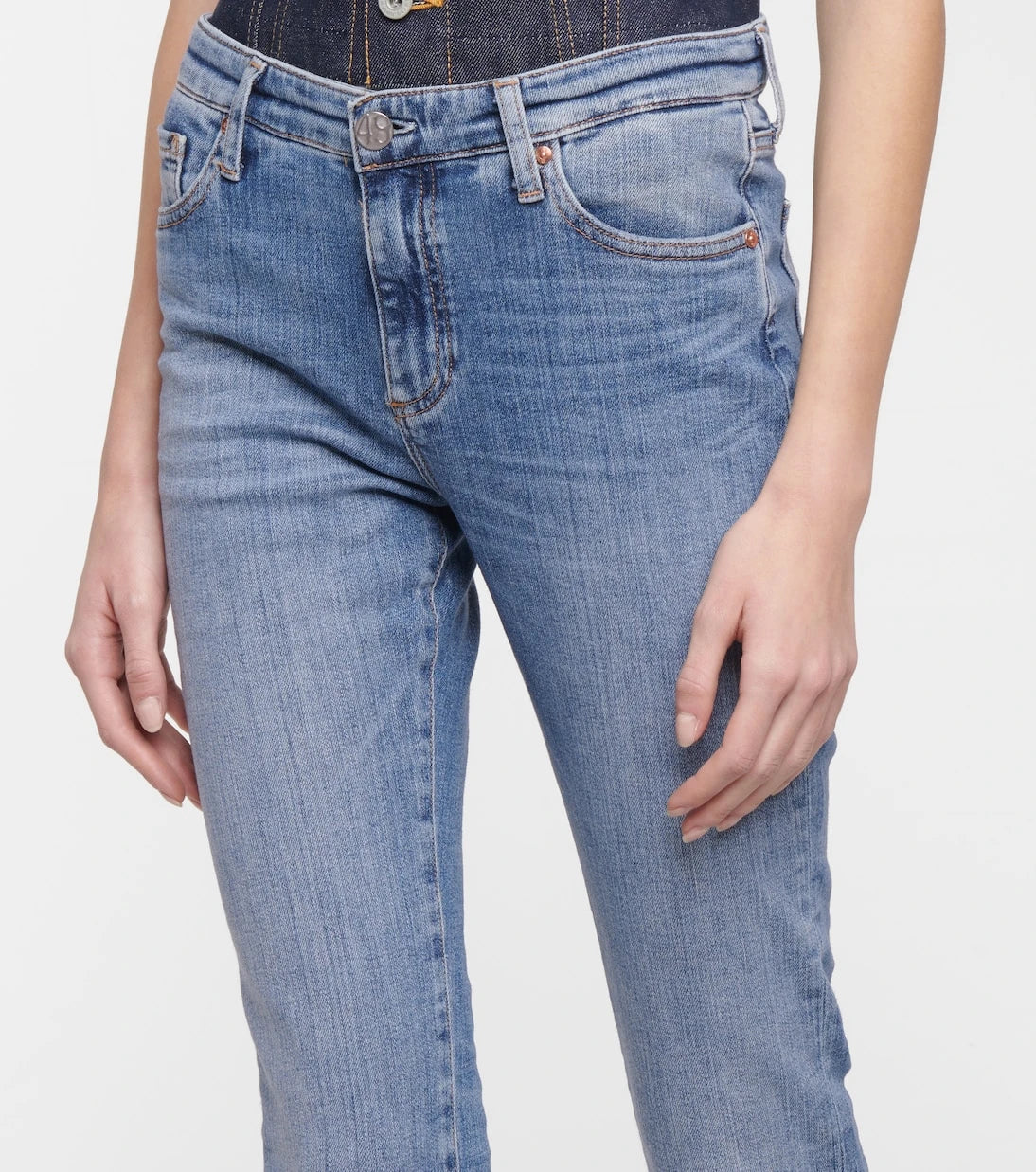 AG Jeans - Mari high-rise slim jeans