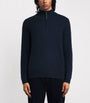 Navy Derek Quarter-Zip Sweater