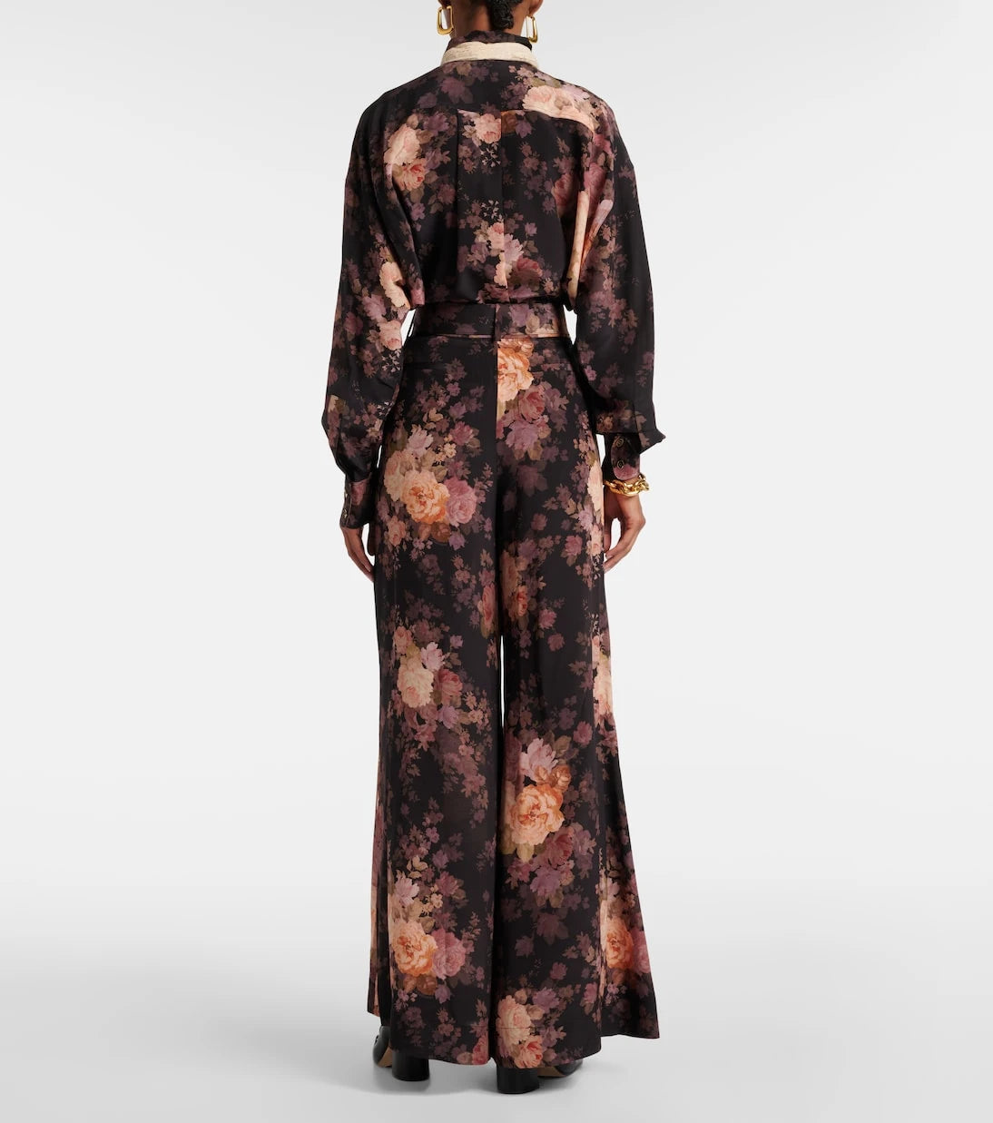 Zimmermann - Illustration silk wide-leg pants