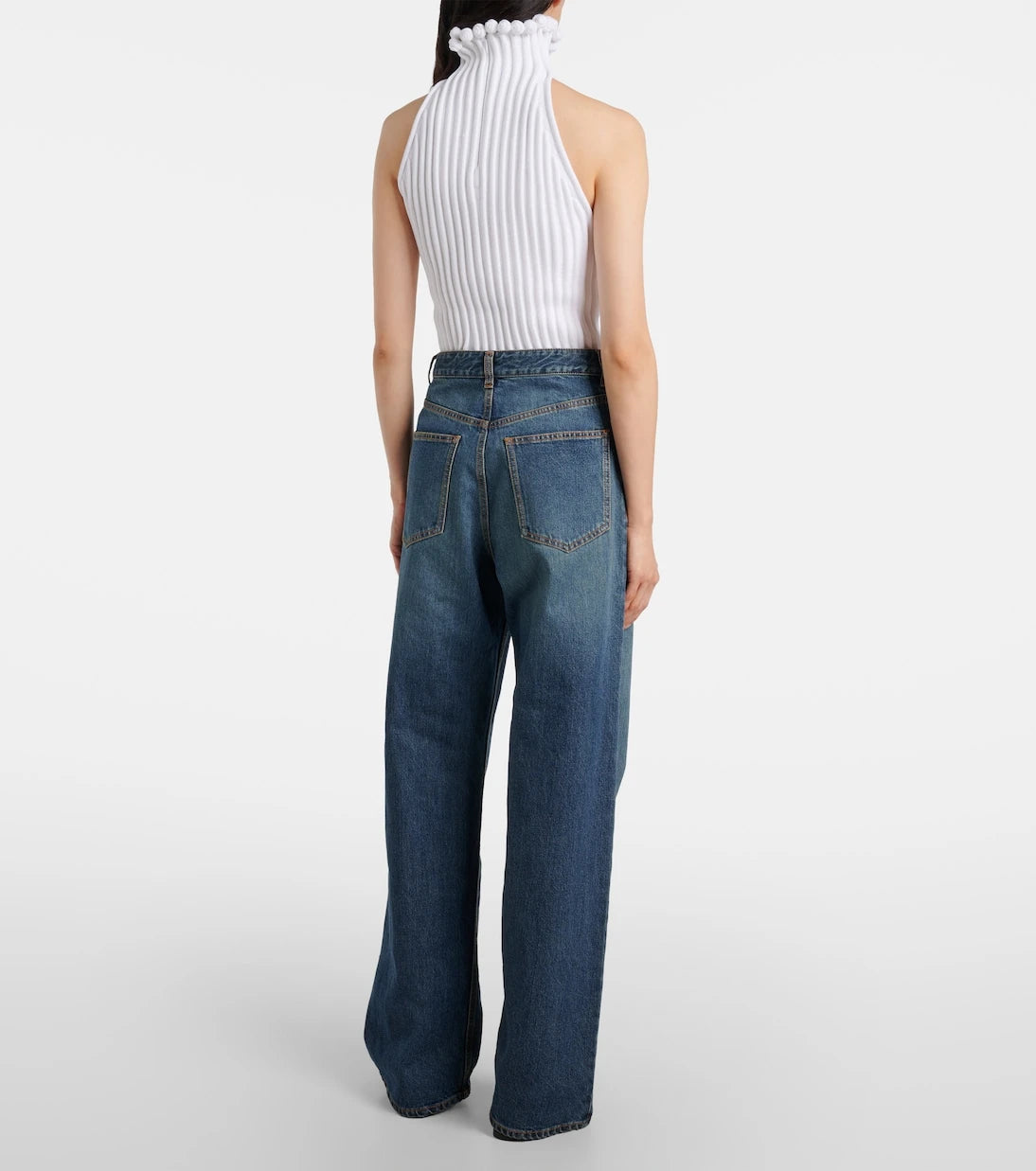 Alaïa - Low-rise straight jeans