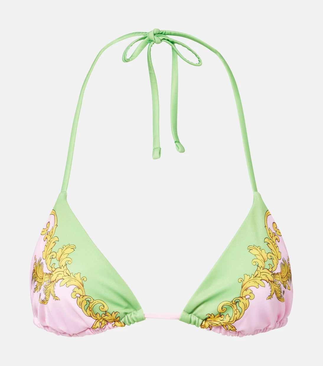 Versace - Printed bikini top