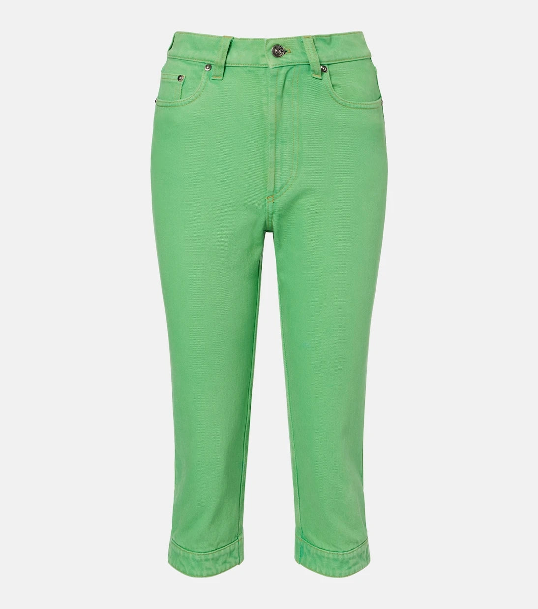 Versace - High-rise capri jeans