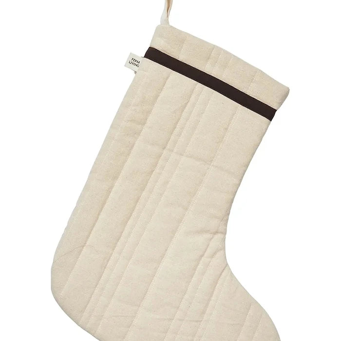 Коледен чорап ferm LIVING Vari Quilted 33 x 40 cm