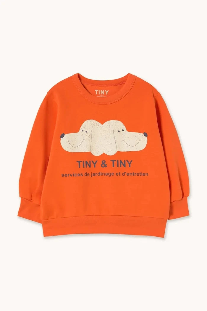 Детски памучен суичър Tinycottons TINY&TINY GRAPHIC SWEATSHIRT