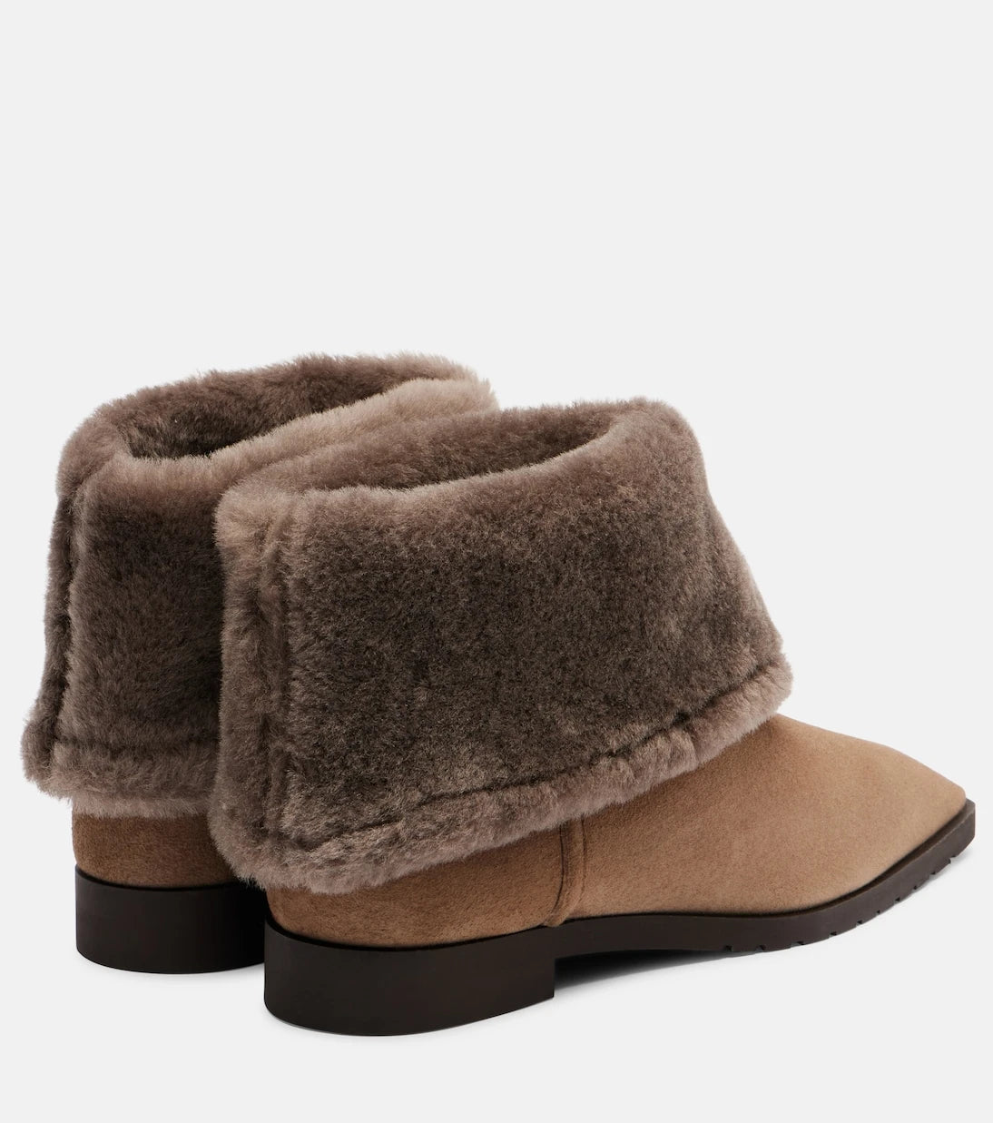 Toteme - Shearling-lined suede ankle boots