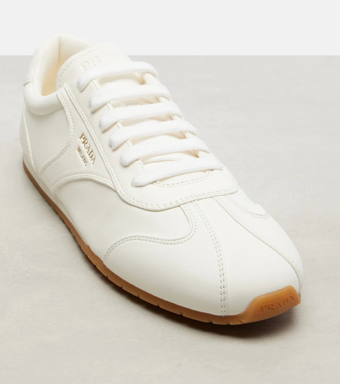 Prada - Leather sneakers