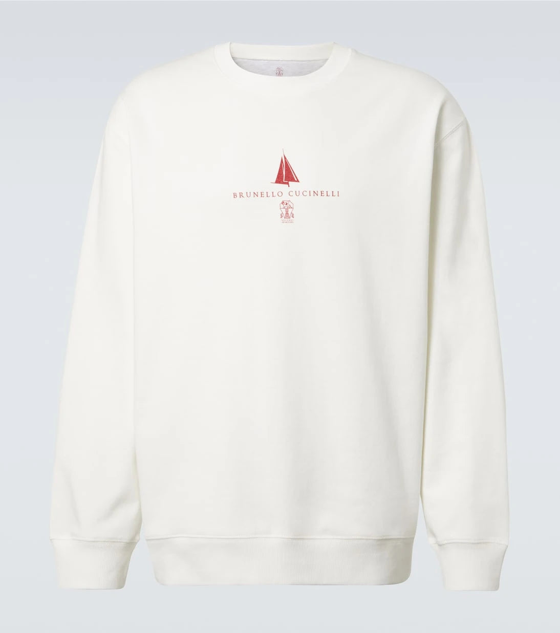 Brunello Cucinelli - Logo cotton-blend jersey sweatshirt