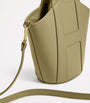 Green Grab Leather Tote Bag
