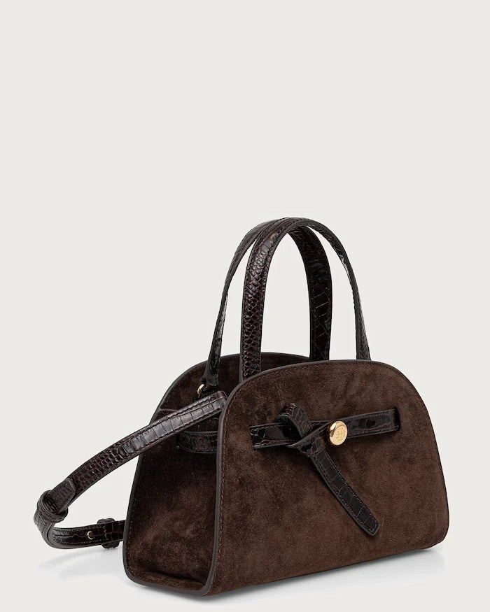 Tory Burch Romy Small Bauletto Kadın Süet Tote Çanta