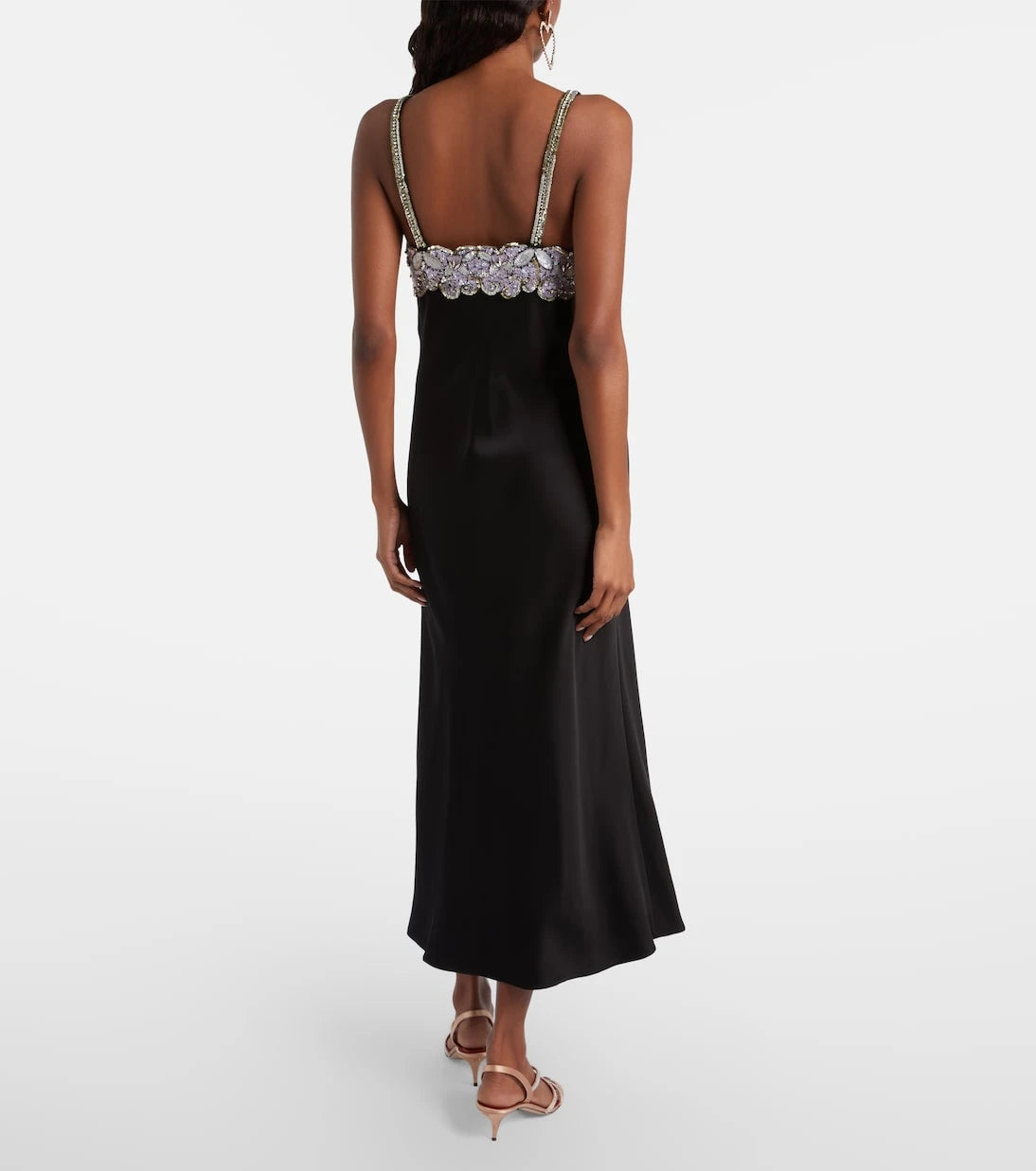 Valentino - Embellished cady midi dress