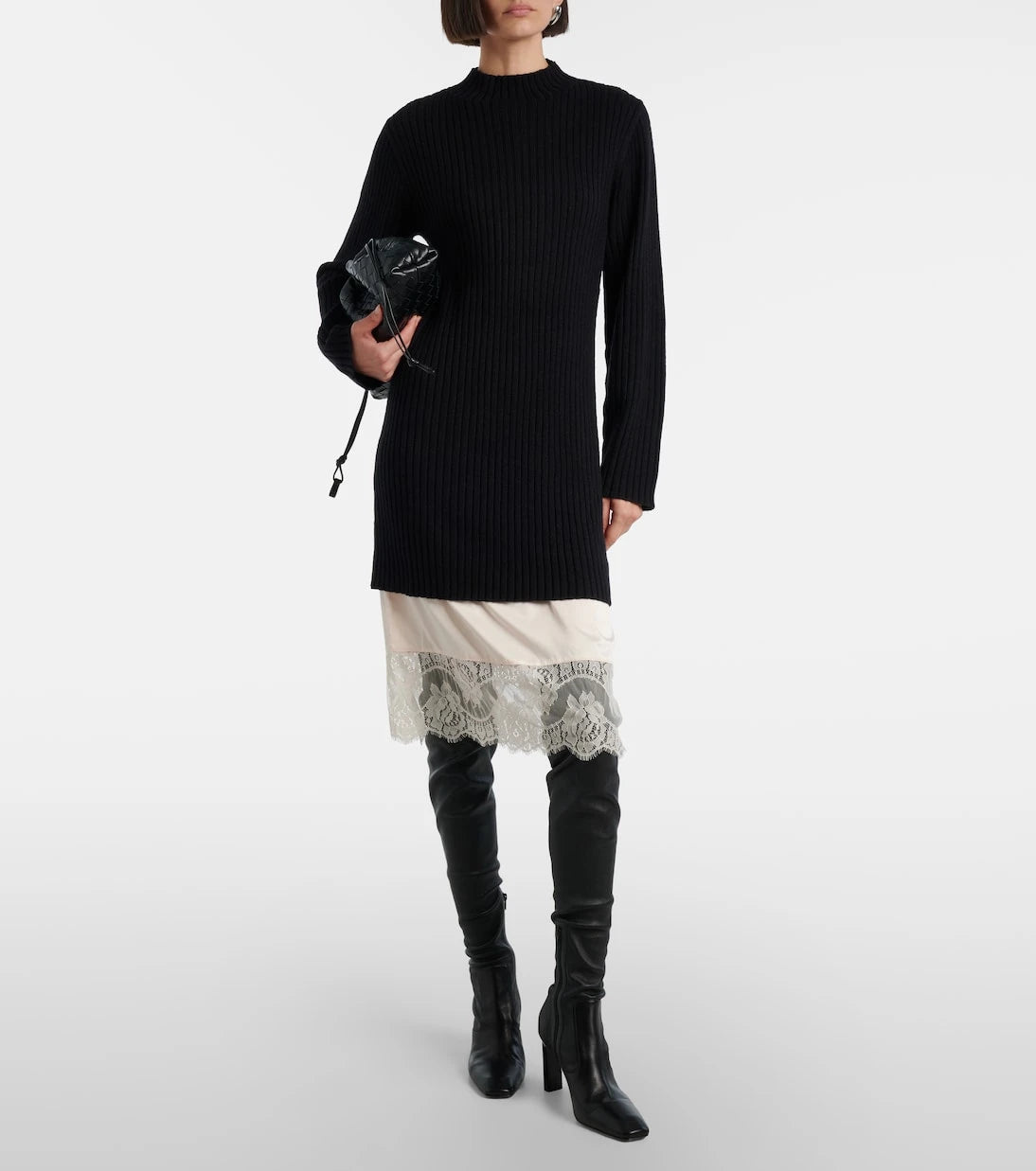 Staud - Willow wool-blend sweater dress