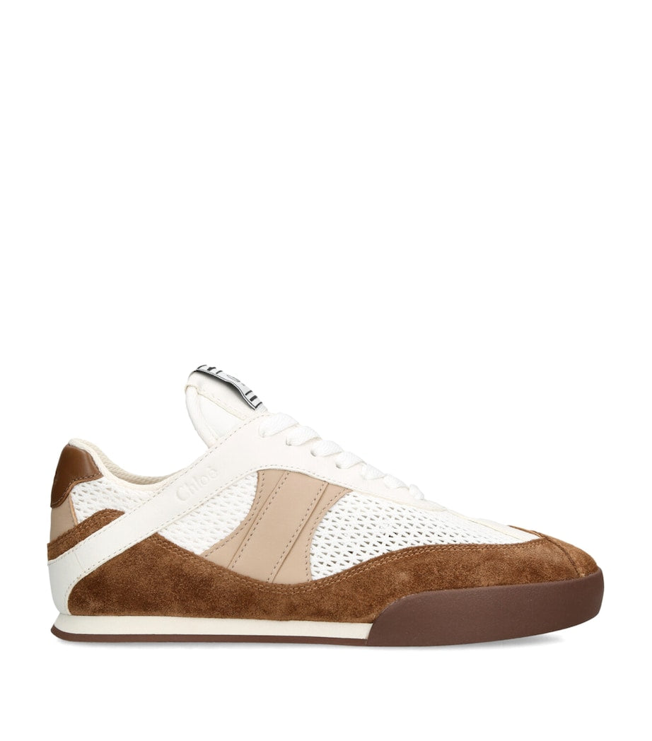 Brown Leather Kick Sneakers