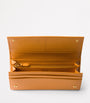 Prada Orange Large Saffiano Leather Wallet