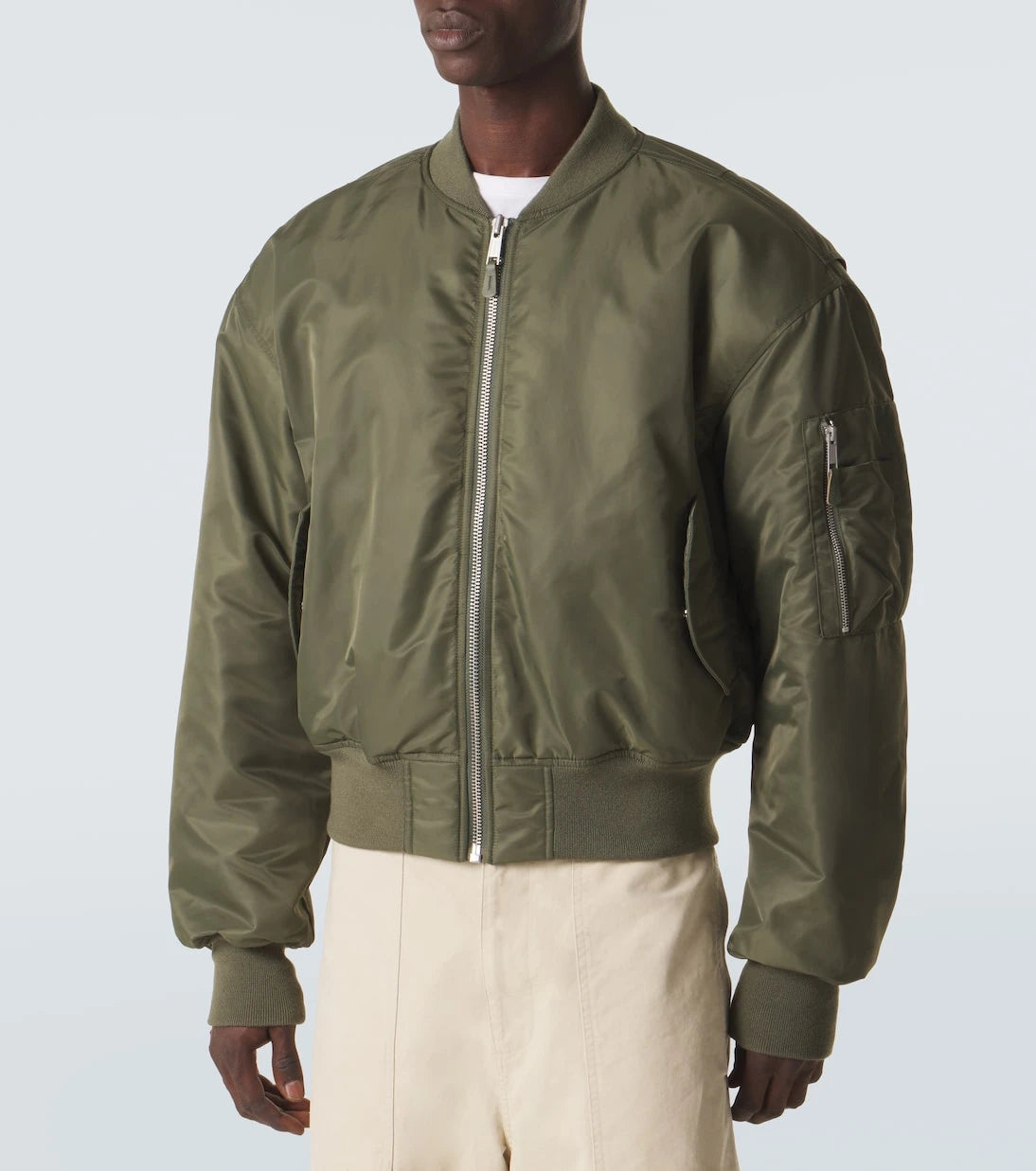 Entire Studios - Uniform cropped bomber jacket