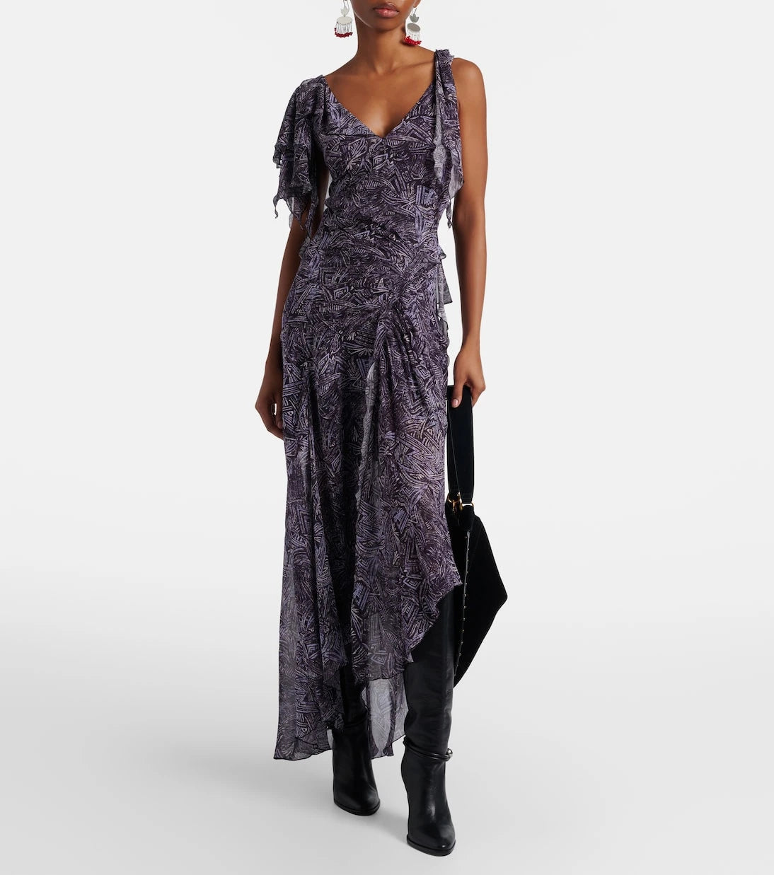 Isabel Marant - Tylena printed silk georgette ruffled midi dress