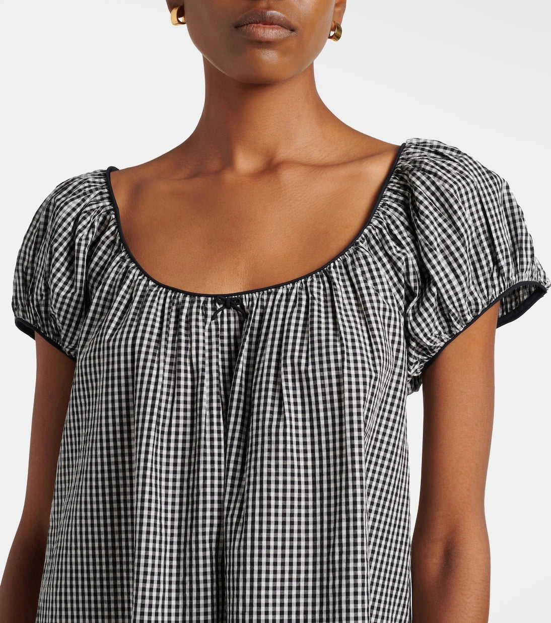 Dôen - Julia gingham cotton poplin minidress