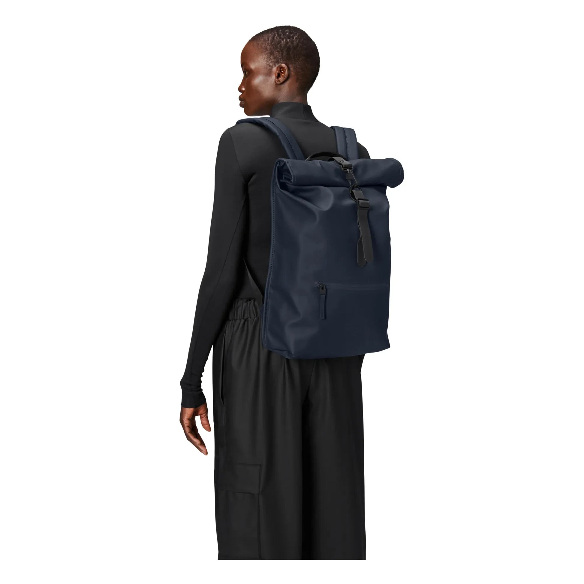 Rains - Rolltop Rucksack Backpack | Navy blue