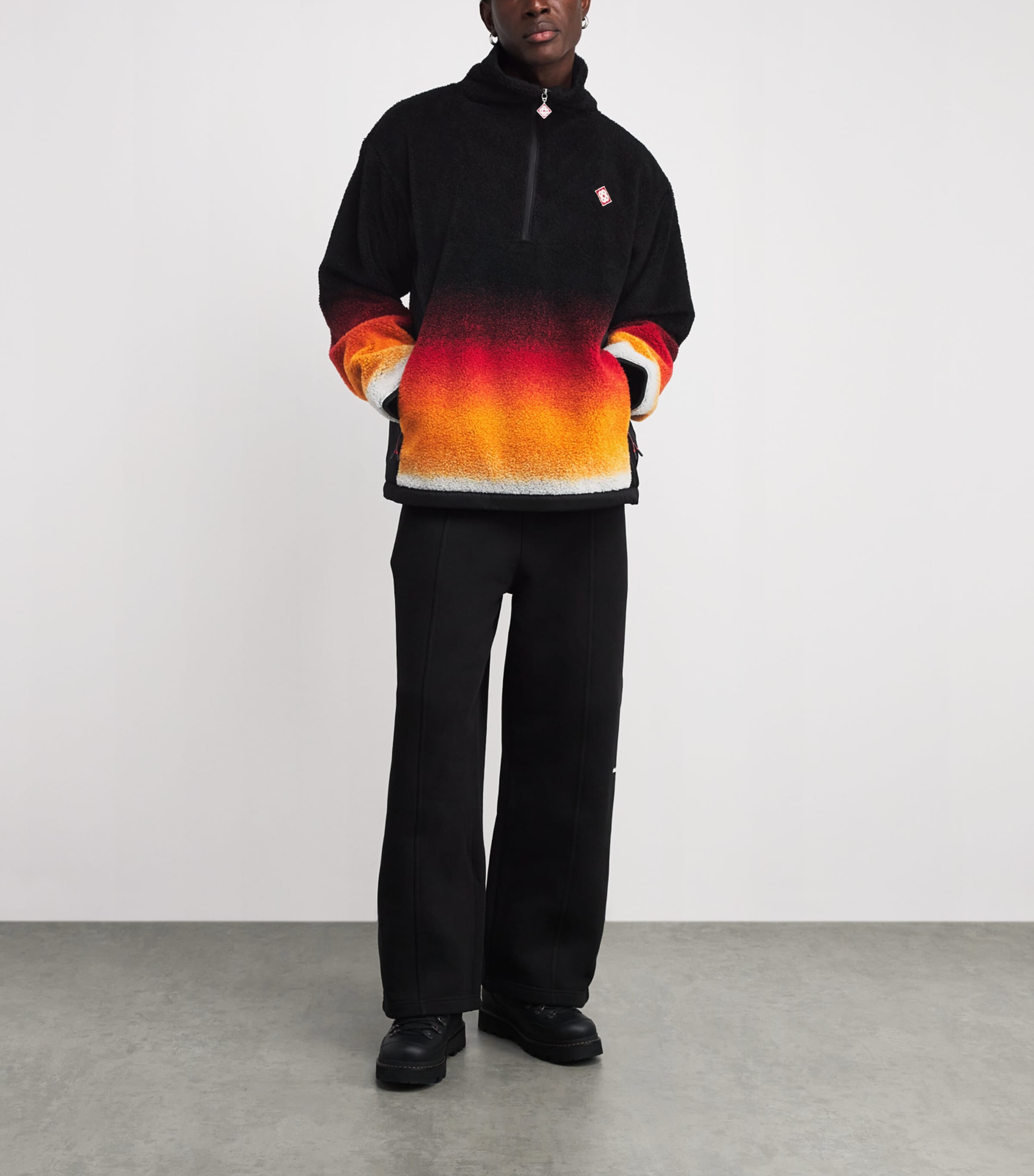 Multi Gradient Zip-Up Fleece