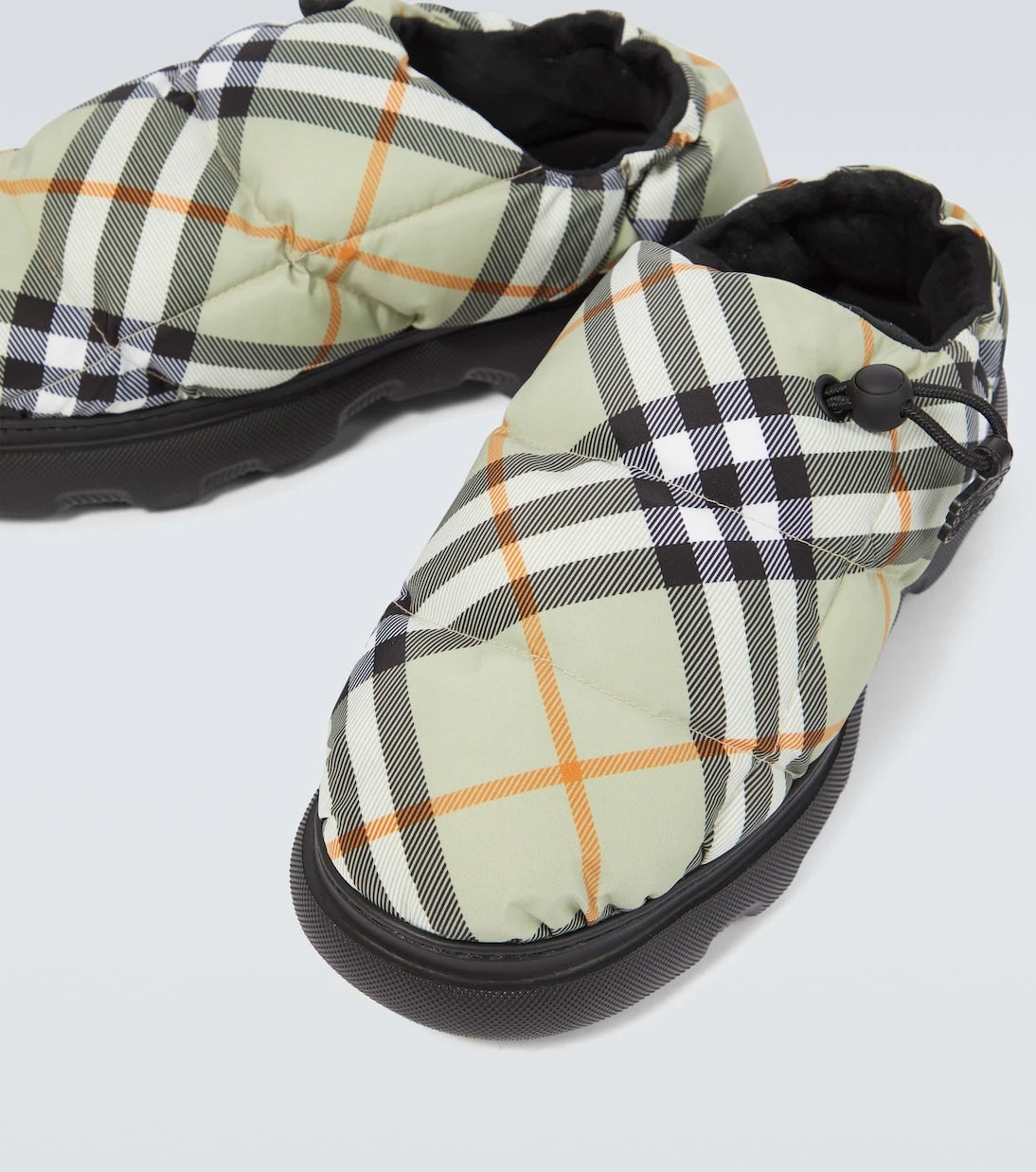 Burberry - Burberry Check quilted mules