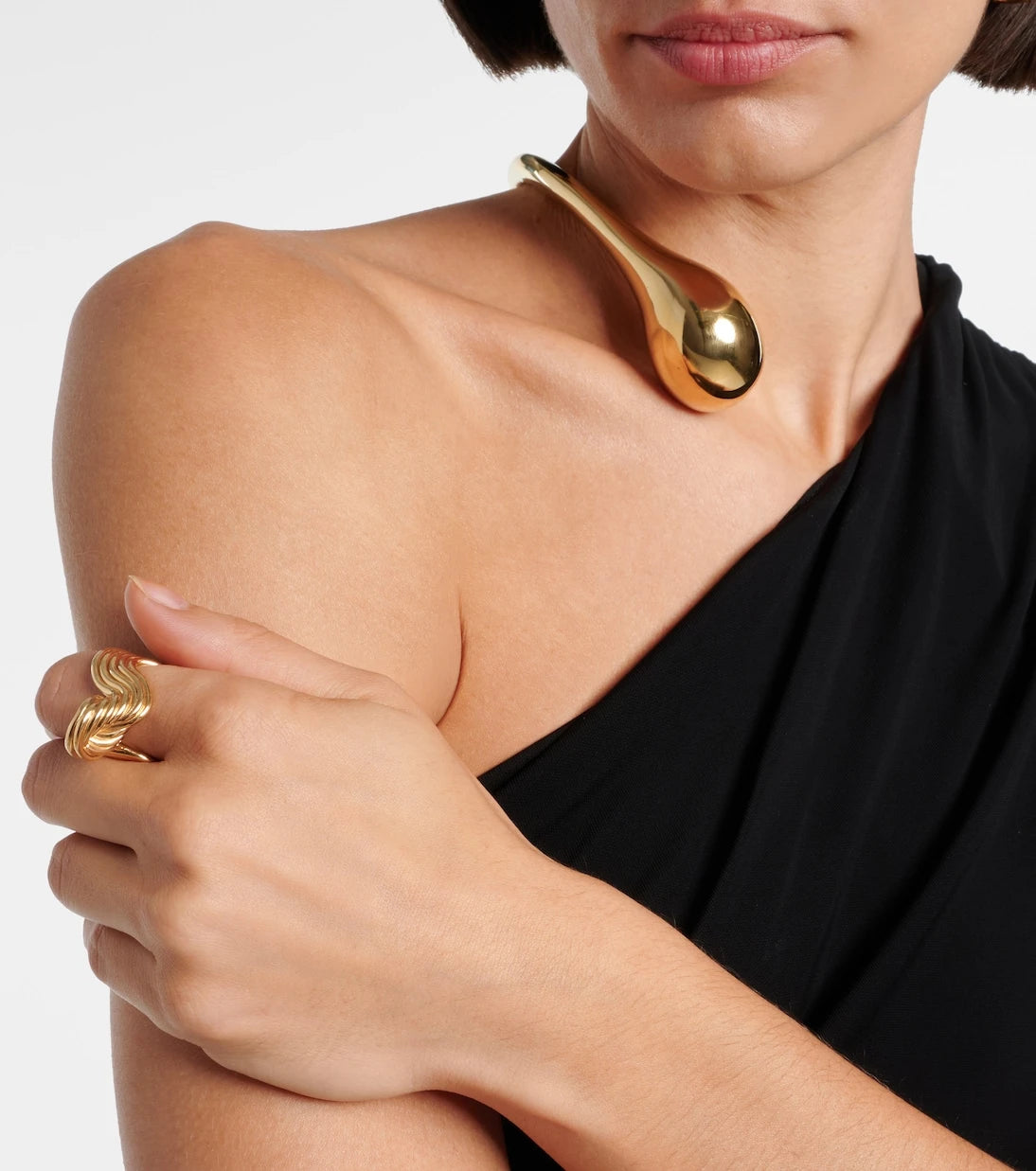 Bottega Veneta - Slice gold-plated sterling silver ring