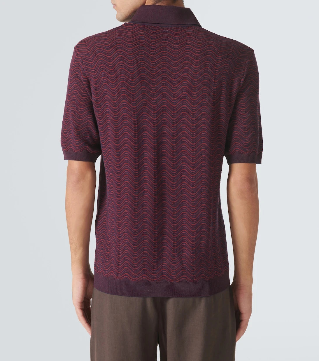 Missoni - Zigzag yün karışımlı polo tişört