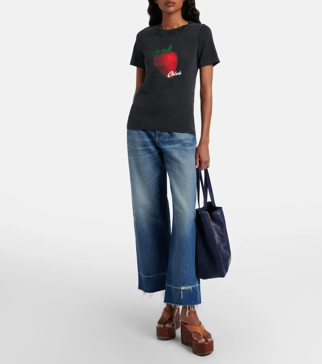 Chloé - Printed cotton jersey T-shirt