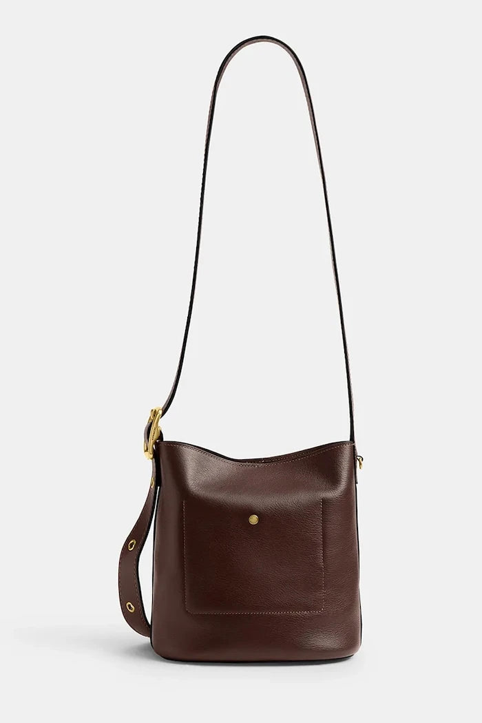 Coach чанта crossbody дамска от кожа Bleecker Bucket Bag 21