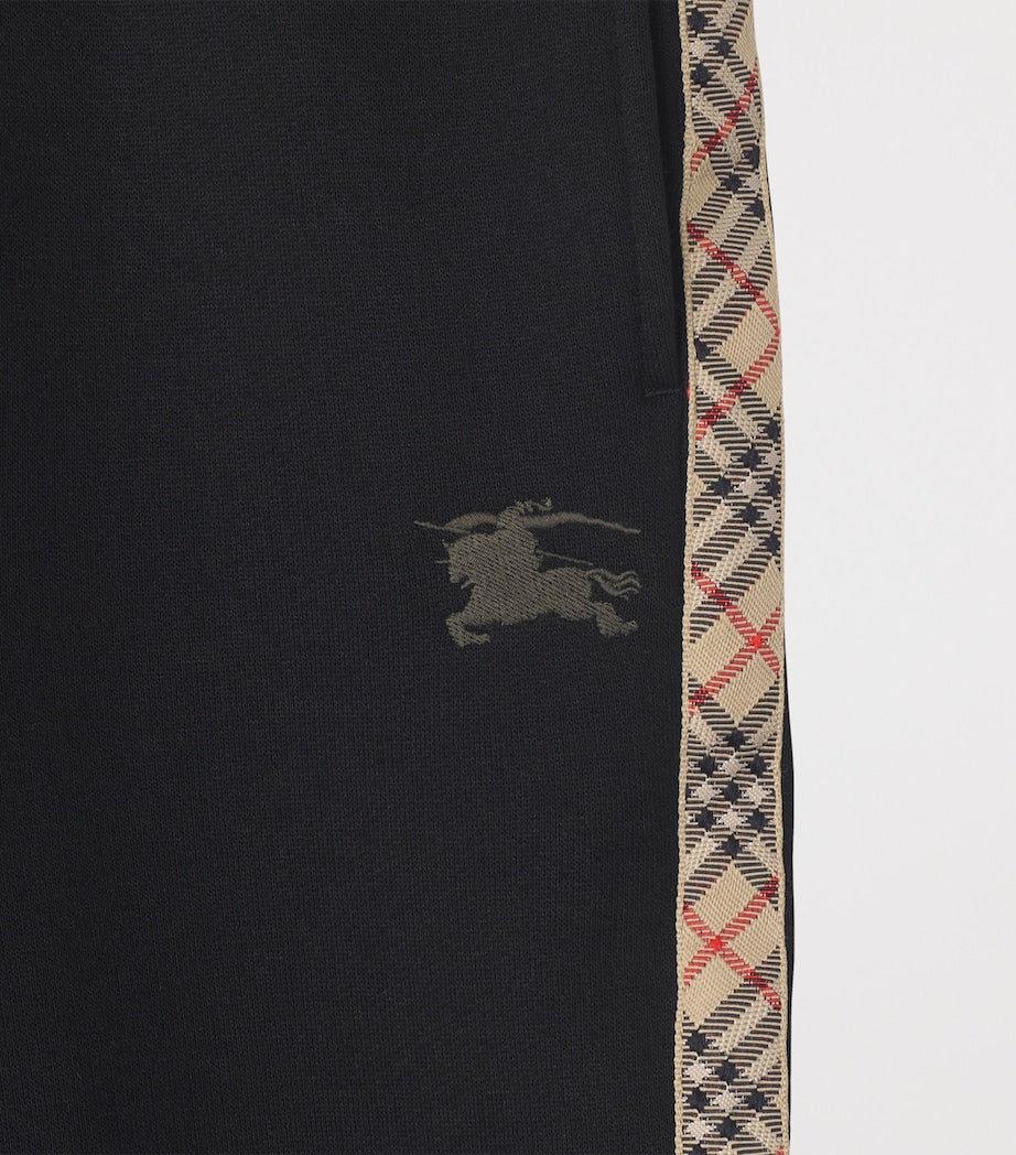 Burberry Kids Cotton Check-Trim Sweatpants (3-12 Years)