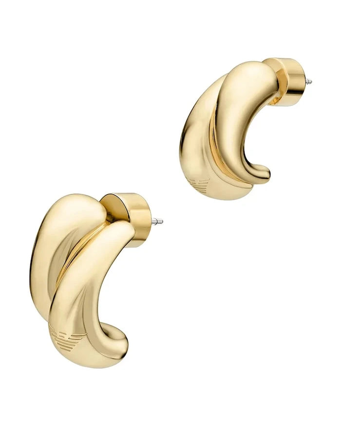 Emporio Armani kadın pirinç küpe Iconic Trend