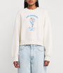Rag & Bone White Cotton-Blend Printed Sweatshirt