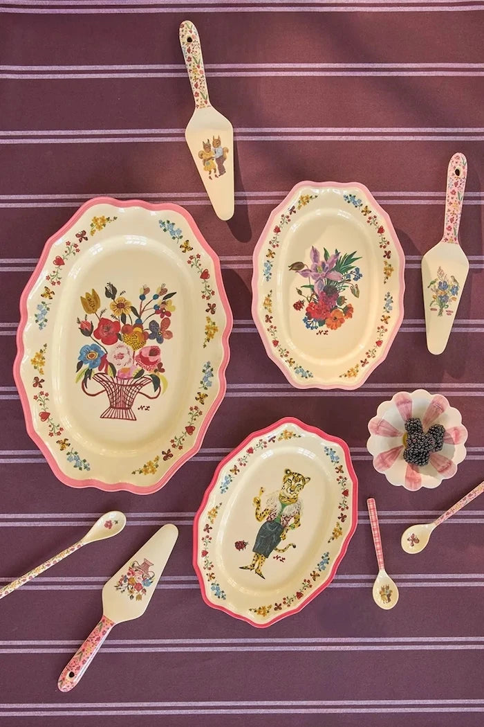 Rice Vintage 27 x 36,5 cm Servis Tabağı