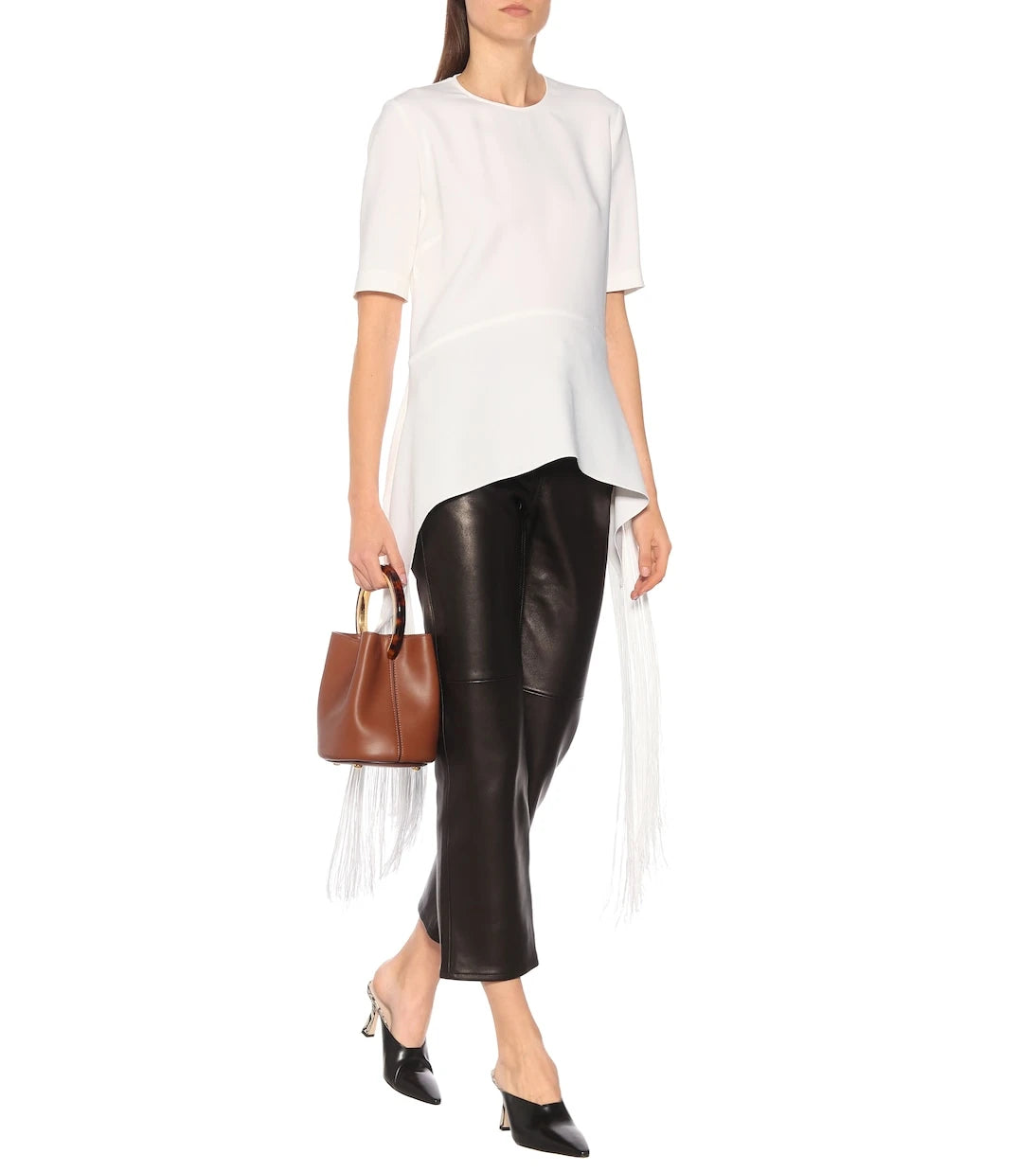 Stella McCartney - Fringed crêpe top