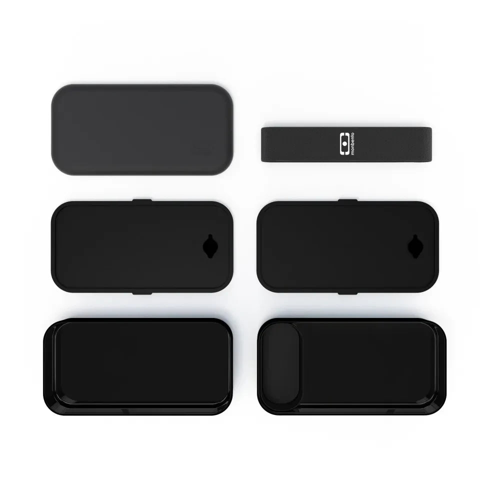 Monbento - MB Original Bento with 2 Airtight Compartments | Black