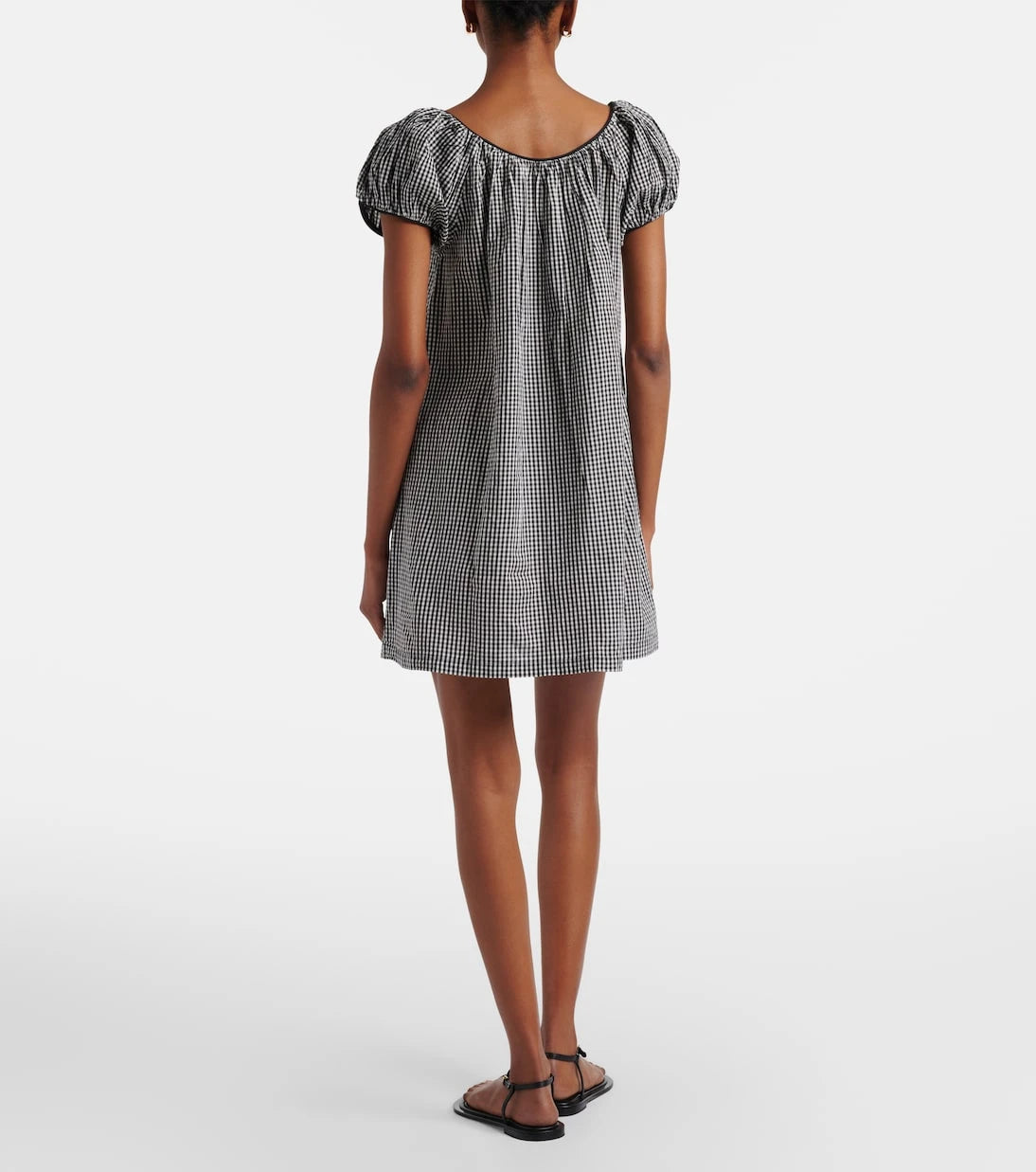 Dôen - Julia gingham cotton poplin minidress