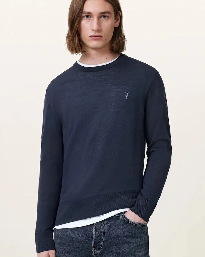 AllSaints erkek merinos yünlü kazak