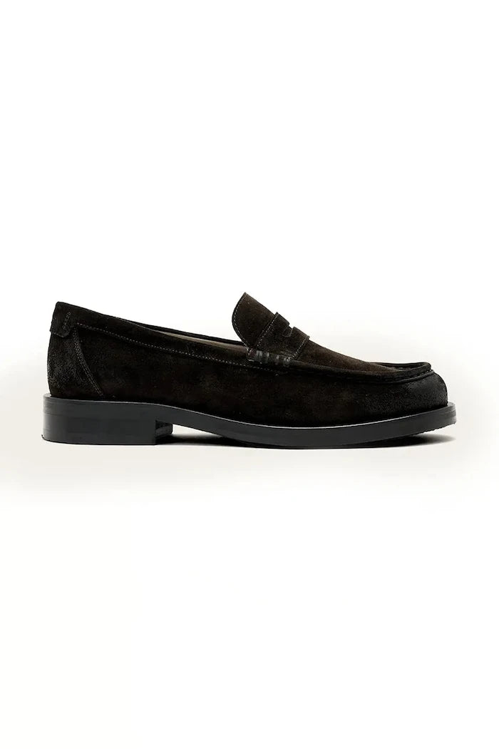 Велурени мокасини AllSaints Bloom Suede Loafer