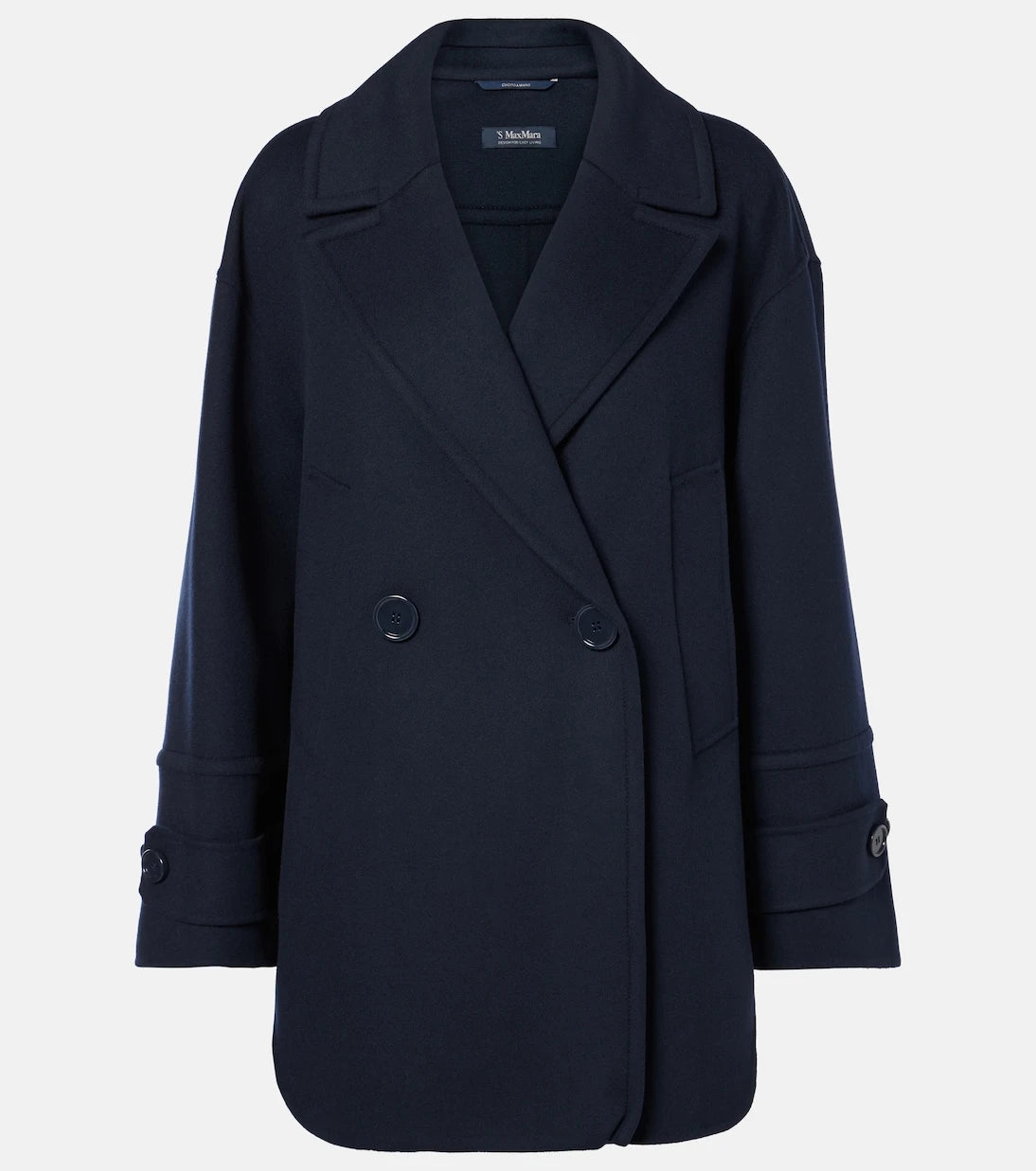 'S Max Mara - جاكيت صوف مزدوج الصدر