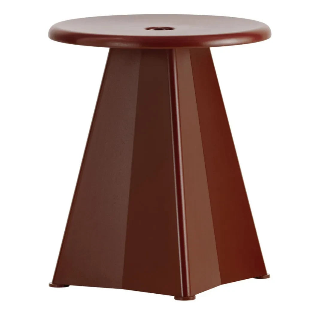 Vitra - Metal Stool - Jean Prouvé | Burgundy