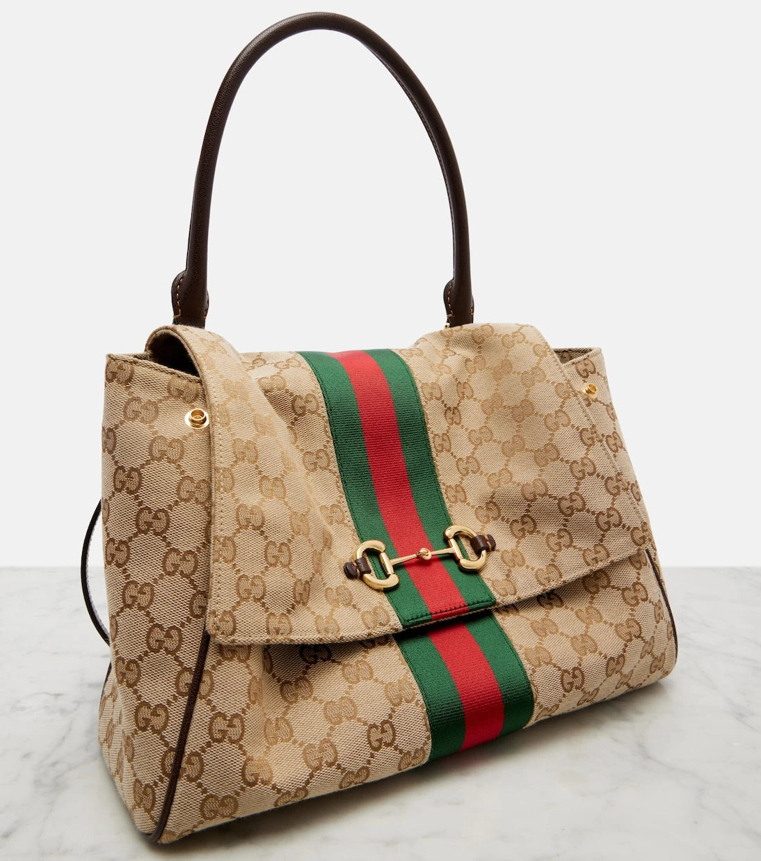 Gucci - حقيبة توت متوسطة Paparazzo GG canvas