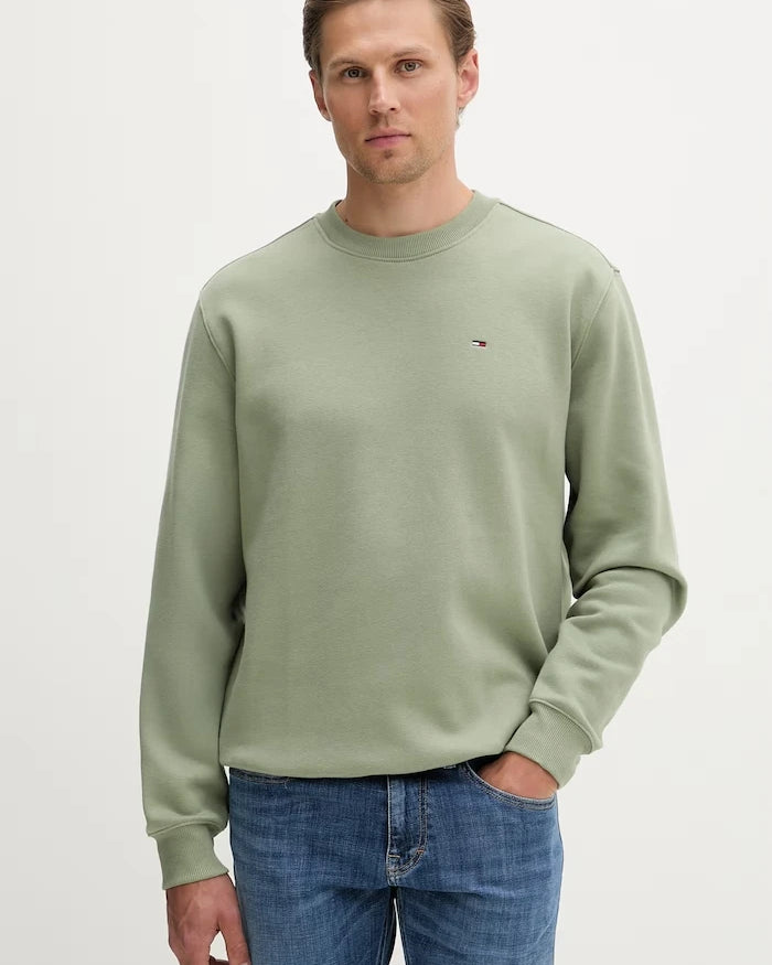 Tommy Jeans erkek pamuklu sweatshirt
